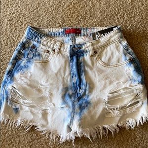 Denim shorts